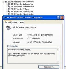 ATI/TV Wonder VE PCI/TV TUNER CARD/PN:1026830130082832