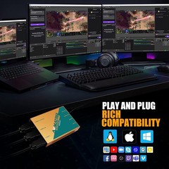 AVMATRIX UC2218-4K Dual HDMI to USB 3.1 Game Video Capture Card 4K HDMI Loop-Out