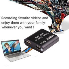 4K 60Hz HDMI Audio Video Capture Card Loop USB 2.0 Recording Box Live Streaming