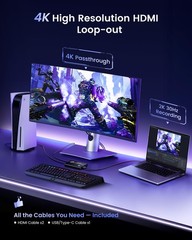 4K HDMI Capture Card for Streaming, 1080P 60FPS USB 3.0/Type-C Game Video Cap…