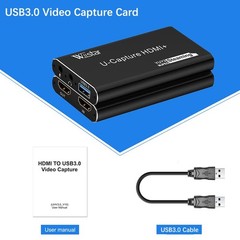 Video Game Capture Card 1080P60fps HDMI to USB 3.0 Live Streaming Video Audio…