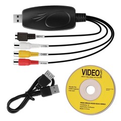 Video Capture Card, USB 2.0 Audio Video Capture Card, VHS VCR TV to DVD Conve…