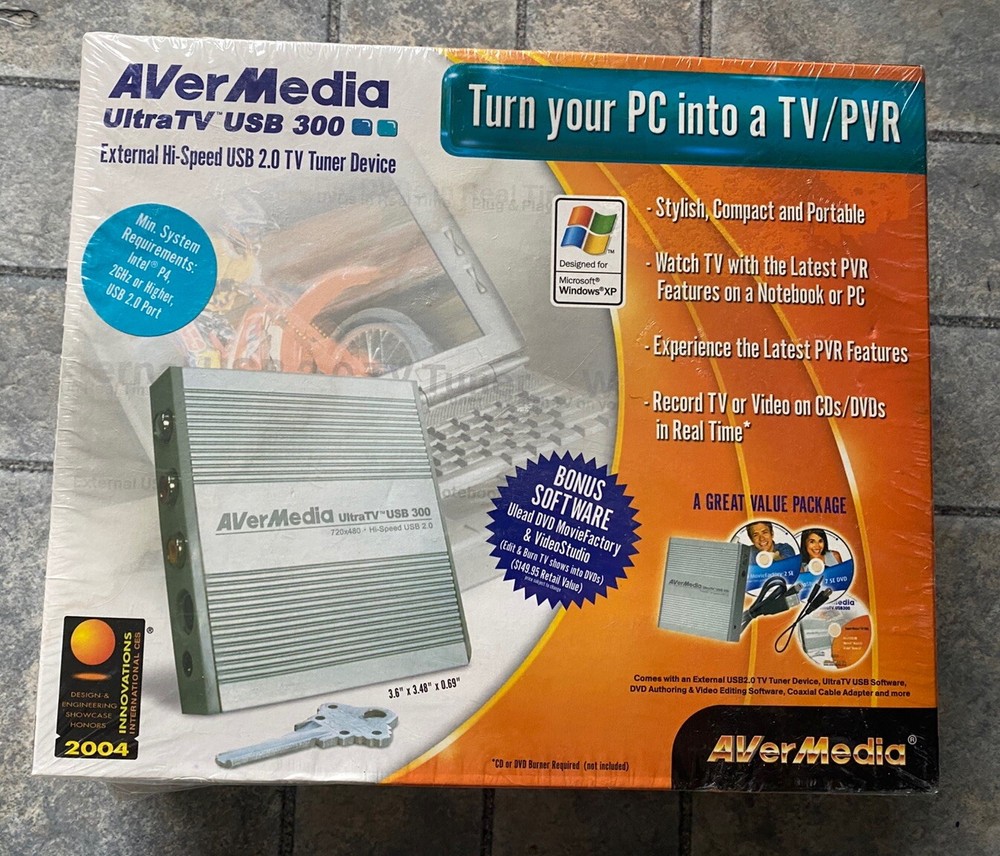 AverMedia Ultra TV USB 350 PVR TV Tuner Record To DVD-Turn PC Into a TV