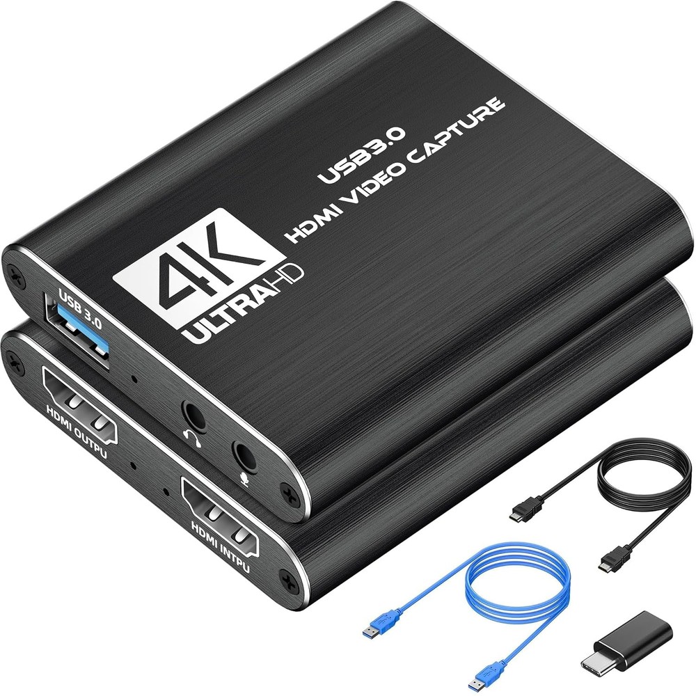 4K HDMI Capture Card USB 3.0 Full HD 1080P 60FPS HDMI Game Streaming Card with