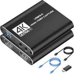 4K HDMI Capture Card USB 3.0 Full HD 1080P 60FPS HDMI Game Streaming Card with