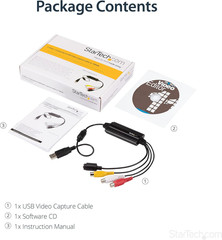Startech.Com USB Video Capture Adapter Cable – S-Video/Composite to USB 2.0 SD V