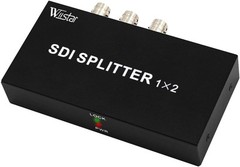 Wiistar SDI Splitter 1×2 Supports SD-SDI, HD-SDI, 3G-SDI Support Black