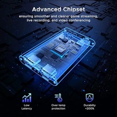 Video Capture Card, Audio Video Capture Card, USB 3.0 Capture Card 4K black