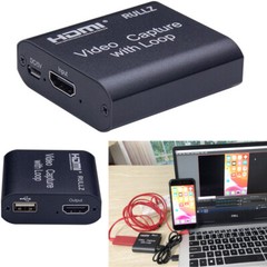 4K 60Hz HDMI Audio Video Capture Card Loop USB 2.0 Recording Box Live Streaming