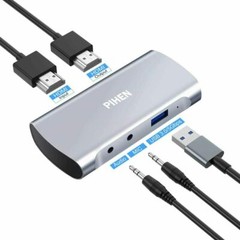 PIHEN Capture Card Gaming Recorder 1080P 60FPS HDMI to USB3.0 USB C Video/Audio