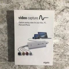 Elgato Video Capture USB Analog Video Digitise Capture Device VCR Mac PC iPad