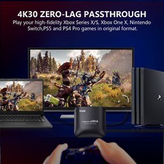 4K Video Game Capture Card Mic 1080P 120FPS Recording Box Type C Live Streaming