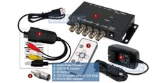 4-Channel USB Video Multiplexer DVR Recorder W/IR Remote