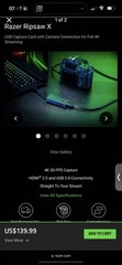 Razer Ripsaw X USB Capture Card / Dongle – 4K 30 – USB 3.0 – HDMI 2.0 – NEW