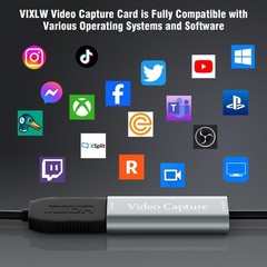 Video Capture Card, USB3.0 HDMI to USB C Capture Card, 4K 1080P 60FPS