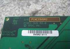 EPIX EPIXINC PIXCI SV5 R2.0 Composite Video PCI Bus Frame Grabber Card Used