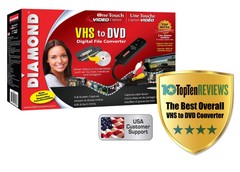 Diamond Multimedia VC500 One Touch VHS to Digital File, DVD Converter with Ea…