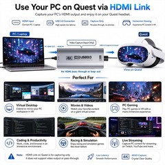 High Performance HDMI to USB Capture Card with 4K@60FPS & 2K@144FPS Support