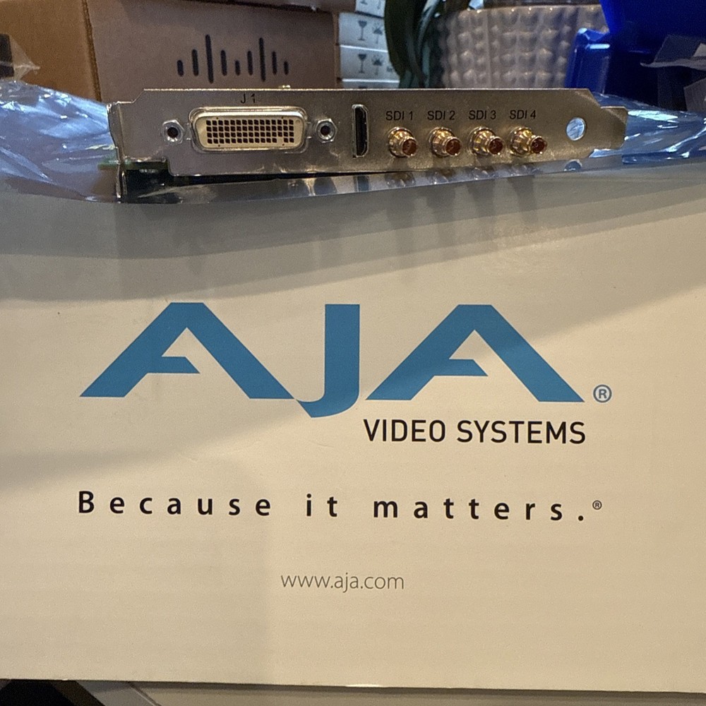 AJA KONA 3G Video Capture Card Model KONA-3G-R0-S00 With Breakout Cables #1