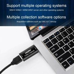 HDMI to USB 2.0 Video Capture Card 1080P HD Recorder Game Video Live Streaming A