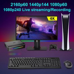 8K Loop HDMI Video Capture Card 4K60 1080p240 Live Streaming Record HDR VRR MIC