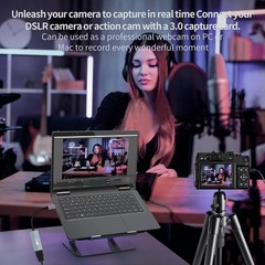 High-Speed 1080P USB-C Capture Card with Ultra-Low Latency for Gaming & Teaching