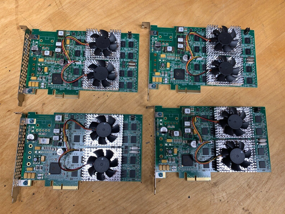 Lot of 4X Terarecon VolumePro 2000DHE 8GB Video Processing Card