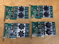 Lot of 4X Terarecon VolumePro 2000DHE 8GB Video Processing Card