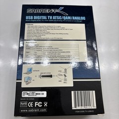 Sabrent USB Digital TV Tuner ATSC/QAM/ANALOG Remote Control Supports HDTV