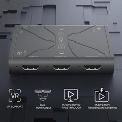 4K Video Capture Card, Stream and Record in 4K30 HDR10,1080P120 with Ultra-Lo…