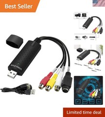 USB 2.0 Audio/Video Converter, Video Capture Card VHS Box VHS VCR TV to Digit…