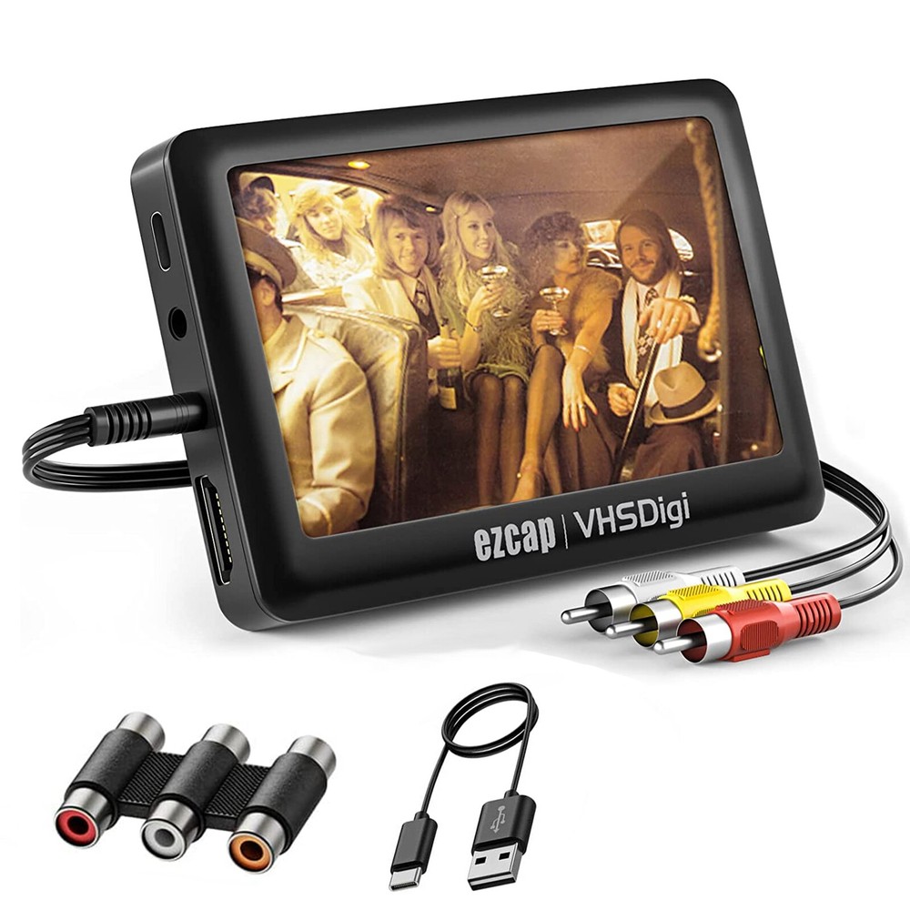 HD Video Capture Box USB 2.0 Video to Digital Converter with 4.3″ Screen C7E4