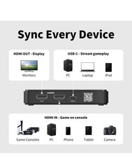 AVerMedia Capture Card for Streaming 4K60 HDR Passthrough GC311G2 BLACK