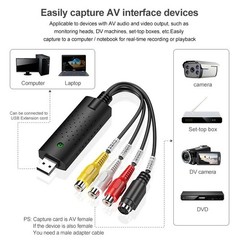 USB 2.0 Audio Video VHS to DVD VCR PC HDD Converter Adapter Digital Capture Card