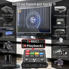 Video Recorder DVR with HDMI Capture Playback TV RCA/YPbPr/VGA Digital Converter