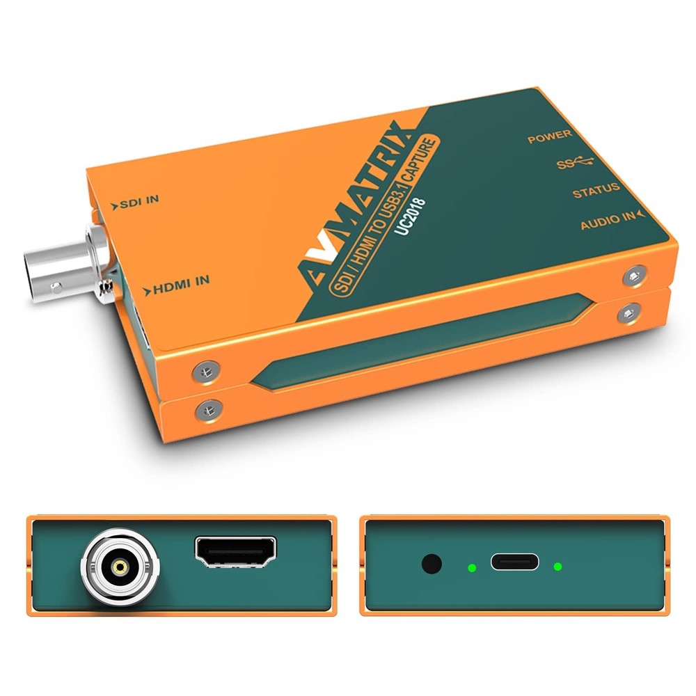 UC2018 Video Capture Card SDI&HDMI to USB 3.0(Gen1) 1080P60 Uncompressed (YUY…