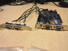 Geovision GV148016 PCI-E 16Ch DVR VGA Capture Card INC CABLES & 2-PORT CARD
