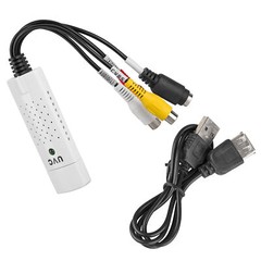 USB Video Capture Card VHS to Digital Converter RCA S-Video Audio Adapter Mac PC