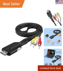 USB Audio Video Capture Card VHS VCR to Digital Converter RCA AV to USB Video…