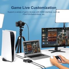 Capture Card for Game, 4K HDMI to USB 3.0 Audio Capture Card Device HD Video …