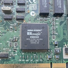 Sigma Designs REALmagic EM8300 PCI MPEG-2/DVD Decoder Card VGA MPN 53-000519-11